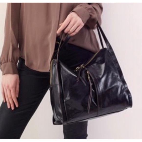 HOBO Century RARE Black Leather Hobo Bag - Picture 3 of 13